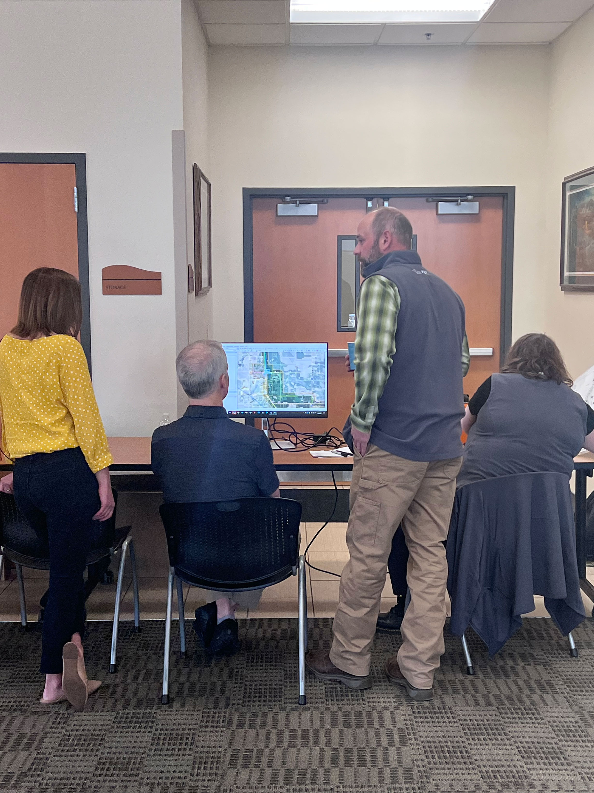 GIS mapping at spring public open house in Sauk Rapids